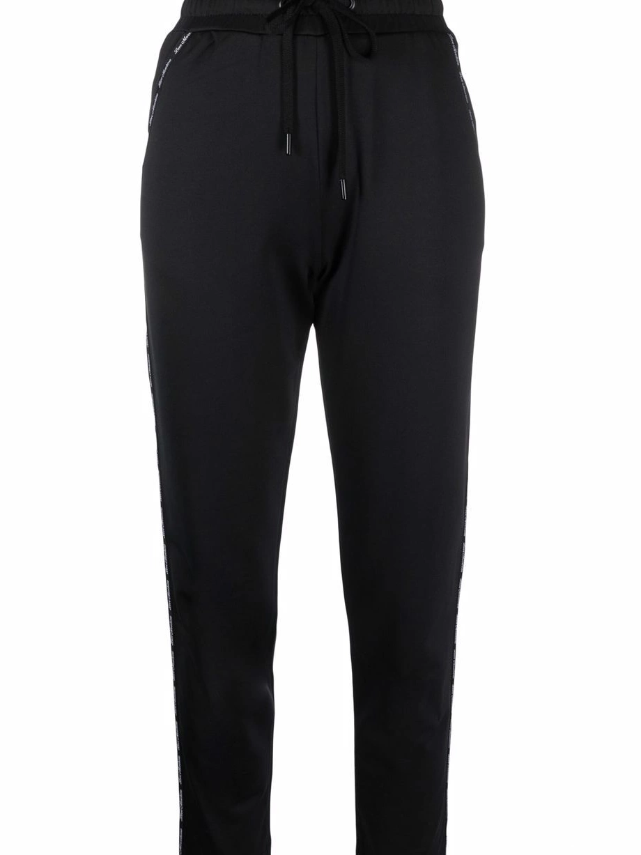 Women drawstring Love trousers Moschino logo-print 0421
